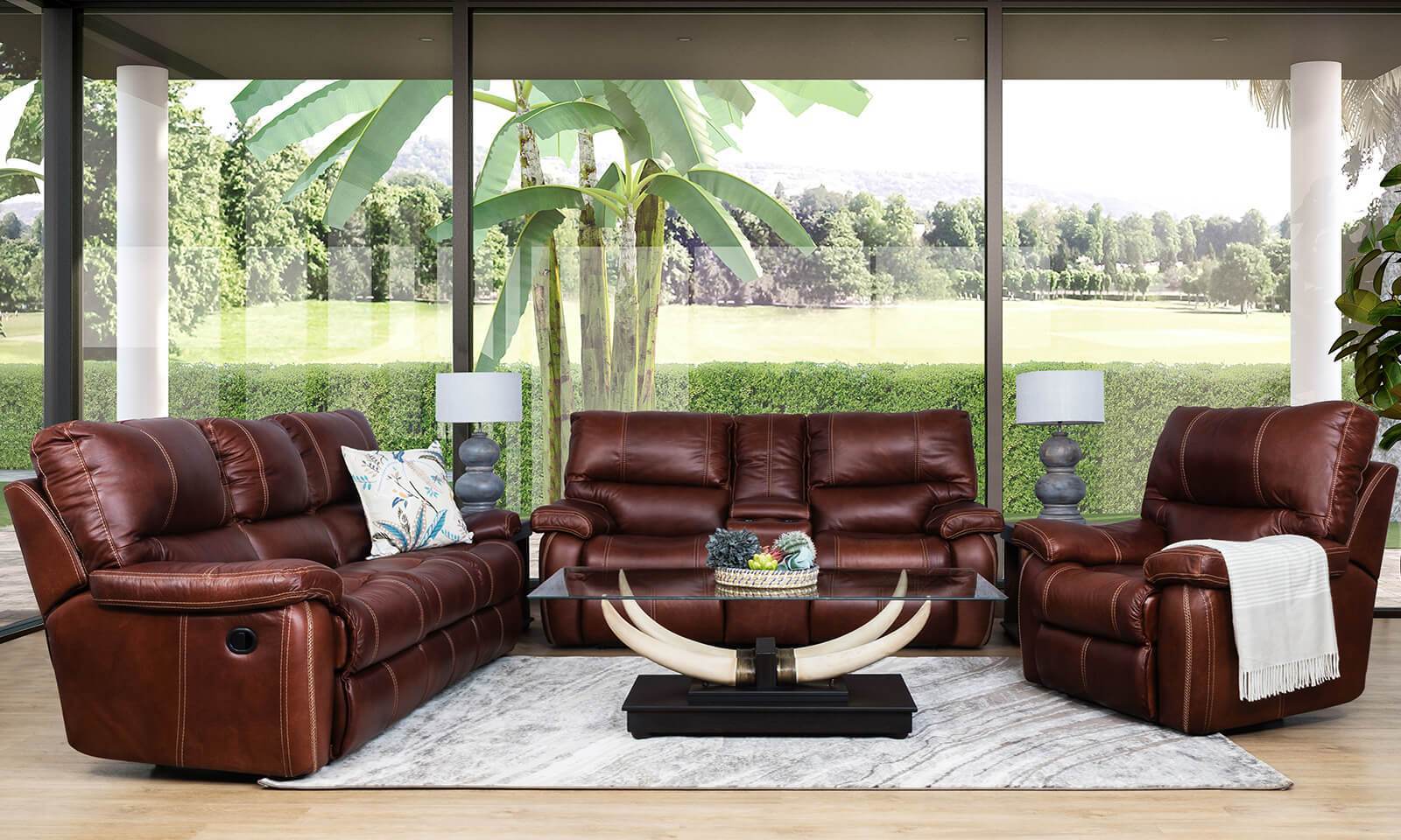 DISCOVER THE SENORA LEATHER HOME THEATRE SUITE