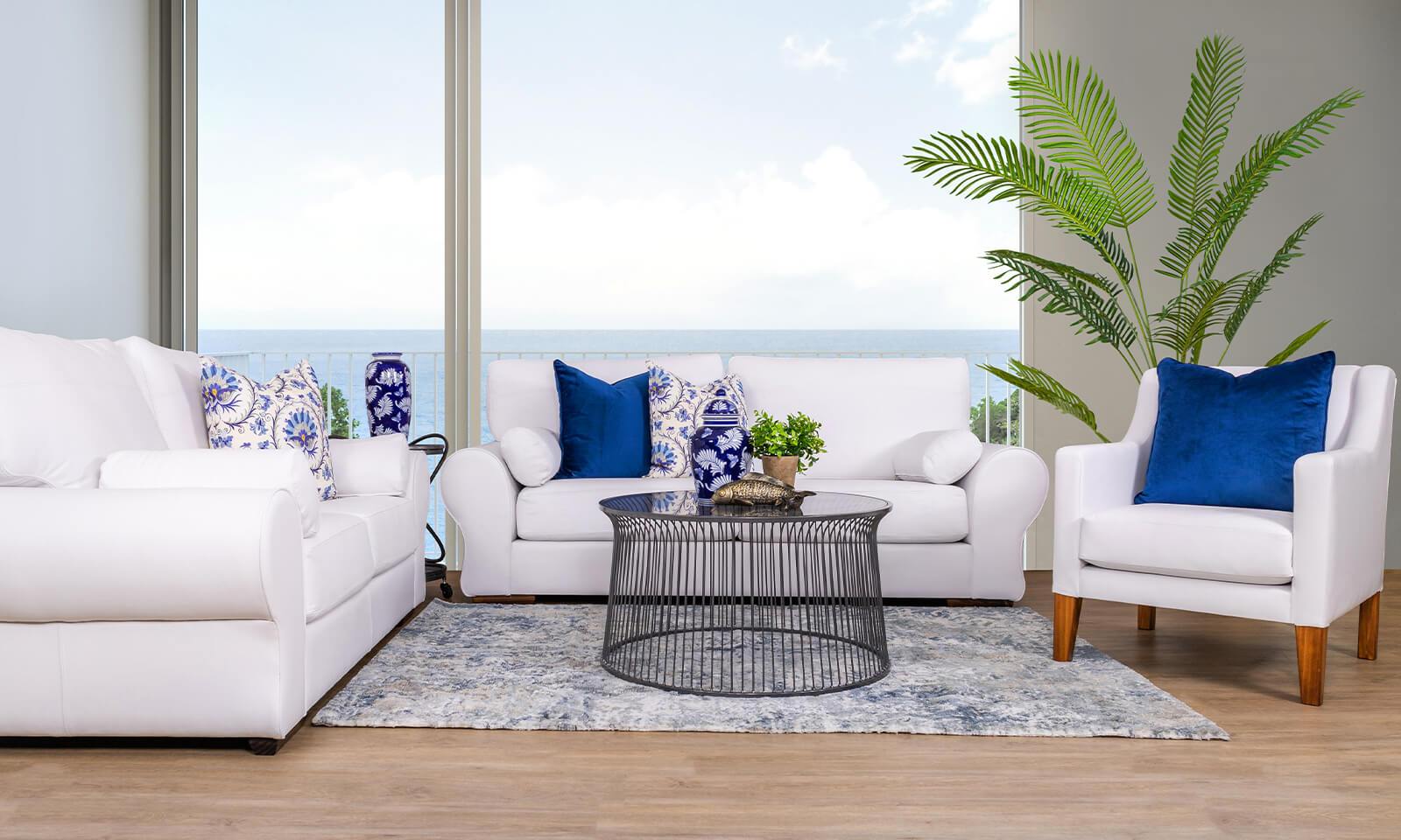 HOW TO MIX LEATHER AND FABRIC FURNITURE