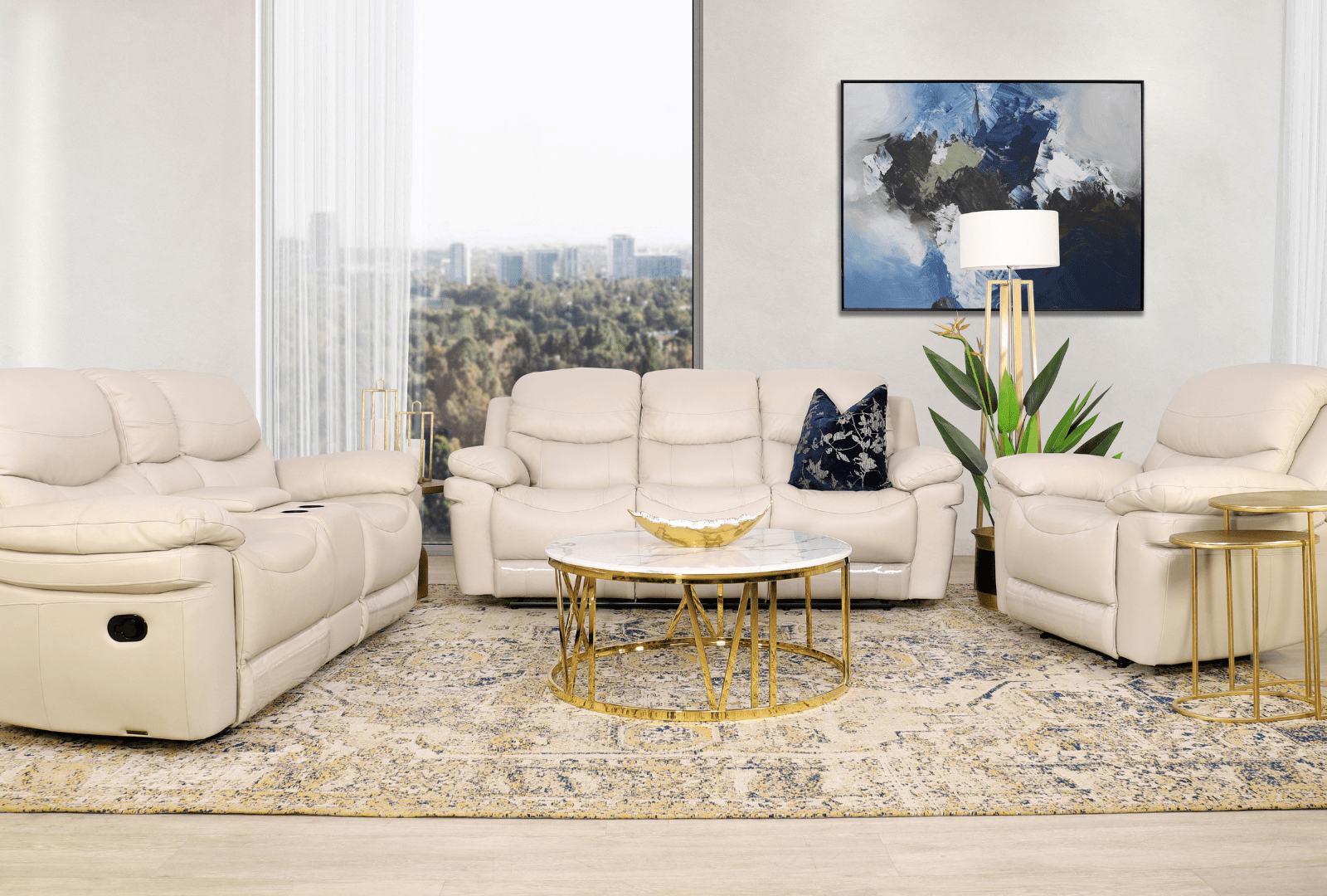 Unwind in Luxury: The Geneva Leather Recliner Suite Redefines Comfort at Home