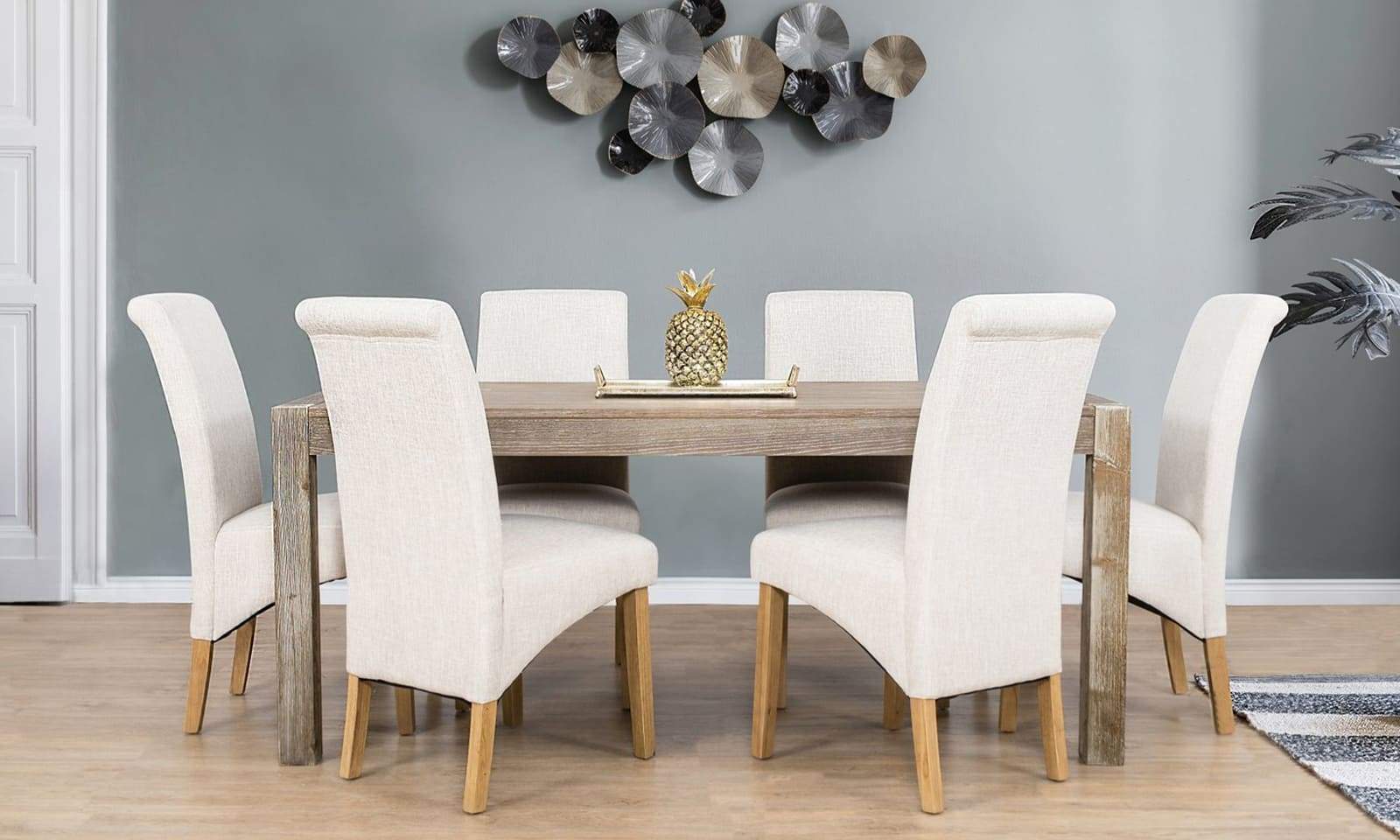 THE MODERN NEWTON 6 SEATER DINING SET