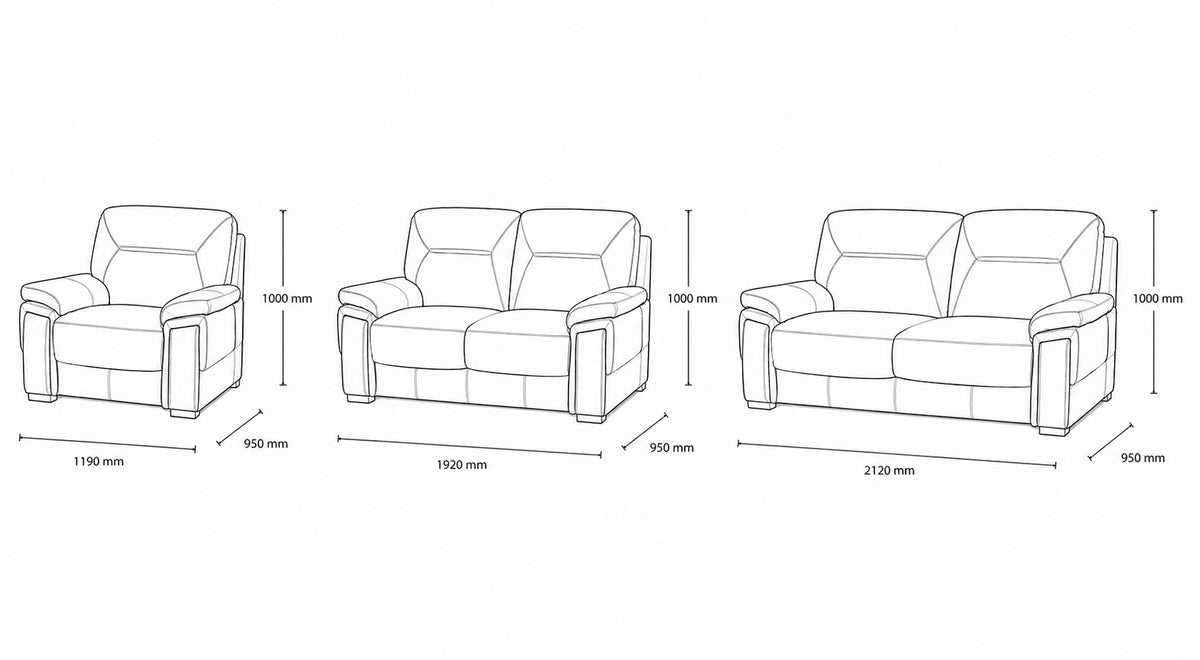 San Lorenze 3+2+1 Fabric Lounge Suite