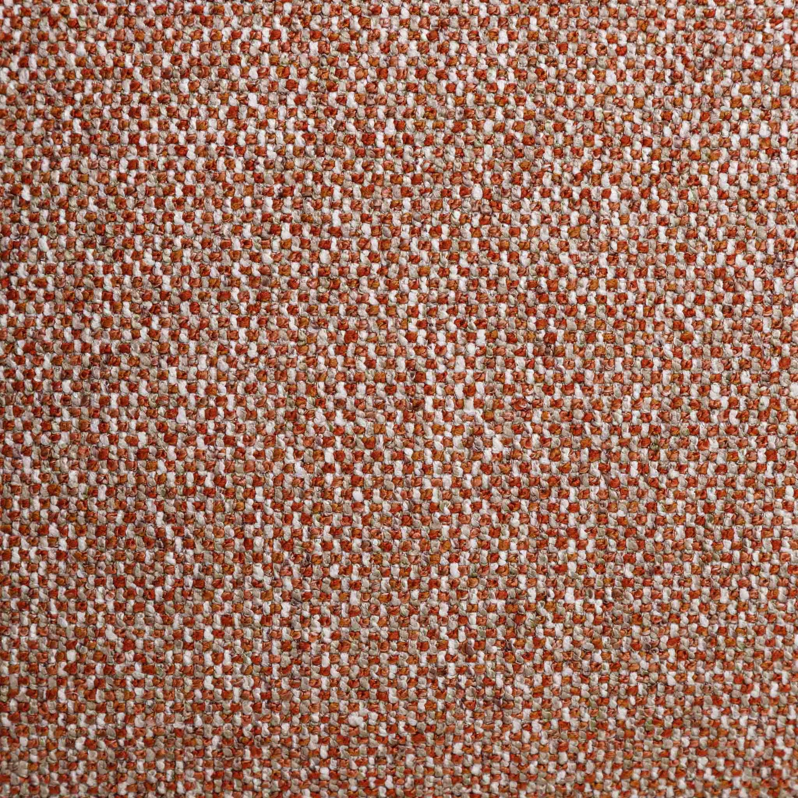 Close-up of the Leather Gallery Aardé Cushion in Sienna Rust, showing the tight woven texture in warm rust, beige, and off-white tones.