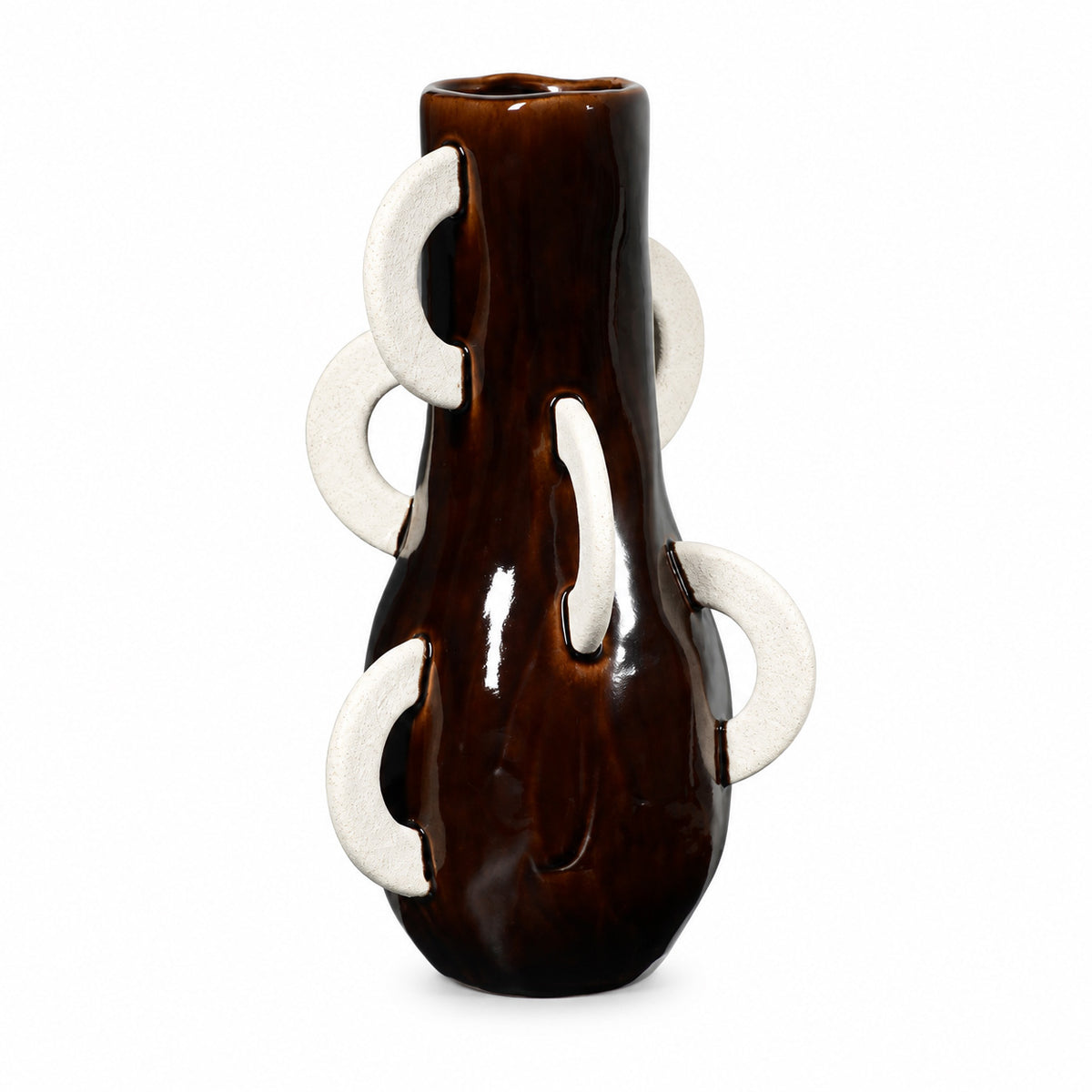 Anelli Decorative Vase - Antique Ochre