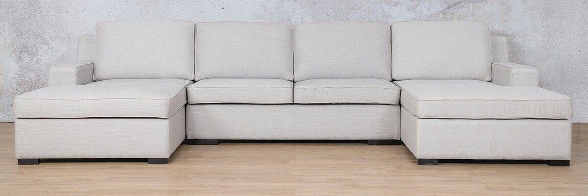 Rome Fabric Sofa U-Chaise Sectional Fabric Corner Suite Leather Gallery 