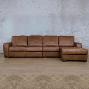 Stanford Leather Modular Sofa Chaise - RHF Fabric Sectional Leather Gallery Bedlam Taupe 