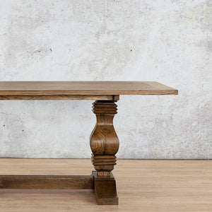 Belmont Wood Dining Table - 2.4M / 8 or 10 Seater Dining Table Leather Gallery 