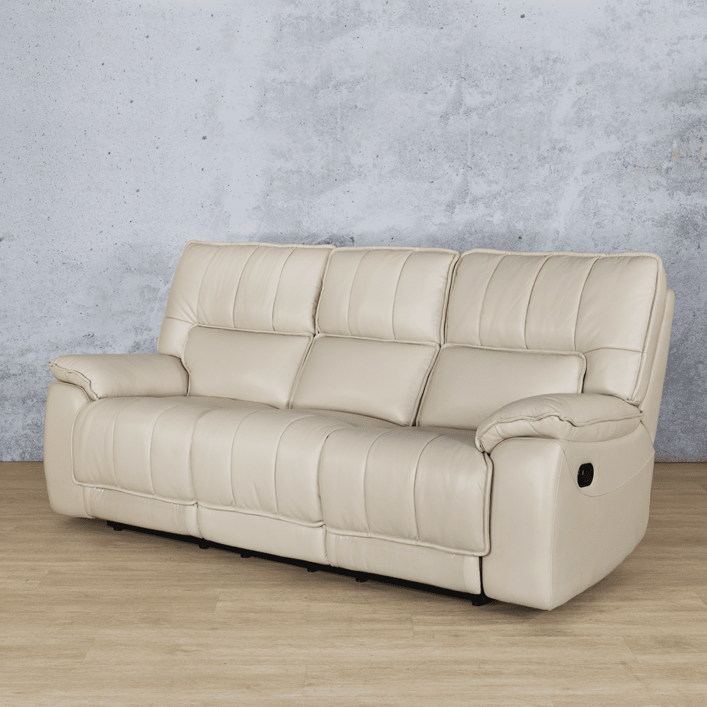 Bentley Leather Recliner 3 Seater Leather Recliner Leather Gallery BEIGE-G 