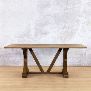 Berkeley Wood Dining Table - 1.9M / 6 Seater Dining Table Leather Gallery 