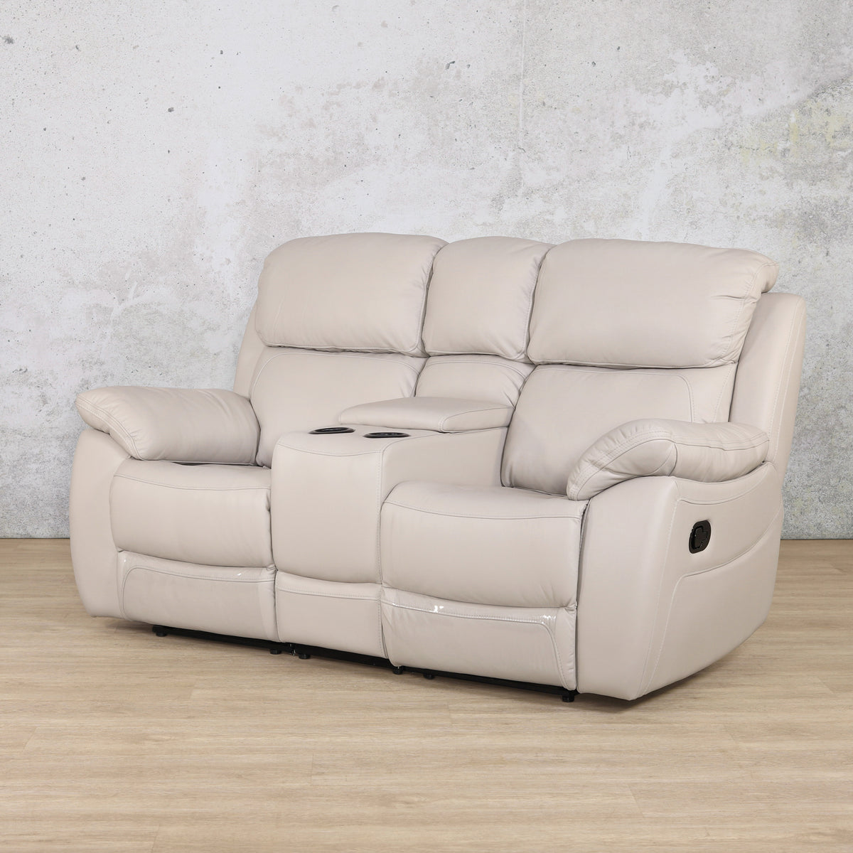 Capri 3 + 2 + 1 Home Theatre Suite - Grey - Leather Recliner