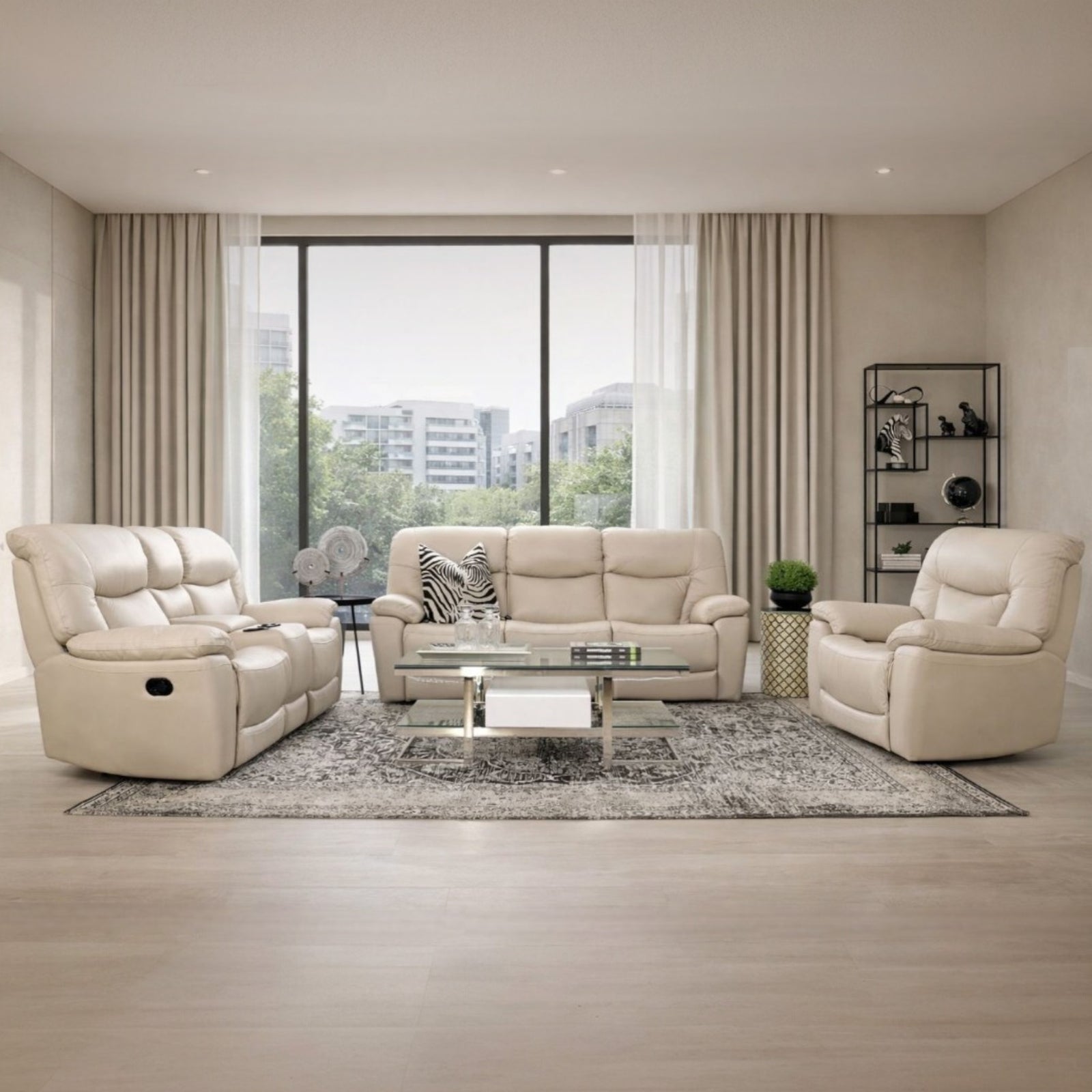 Chester 3+2+1 Leather Recliner Home Theatre Suite