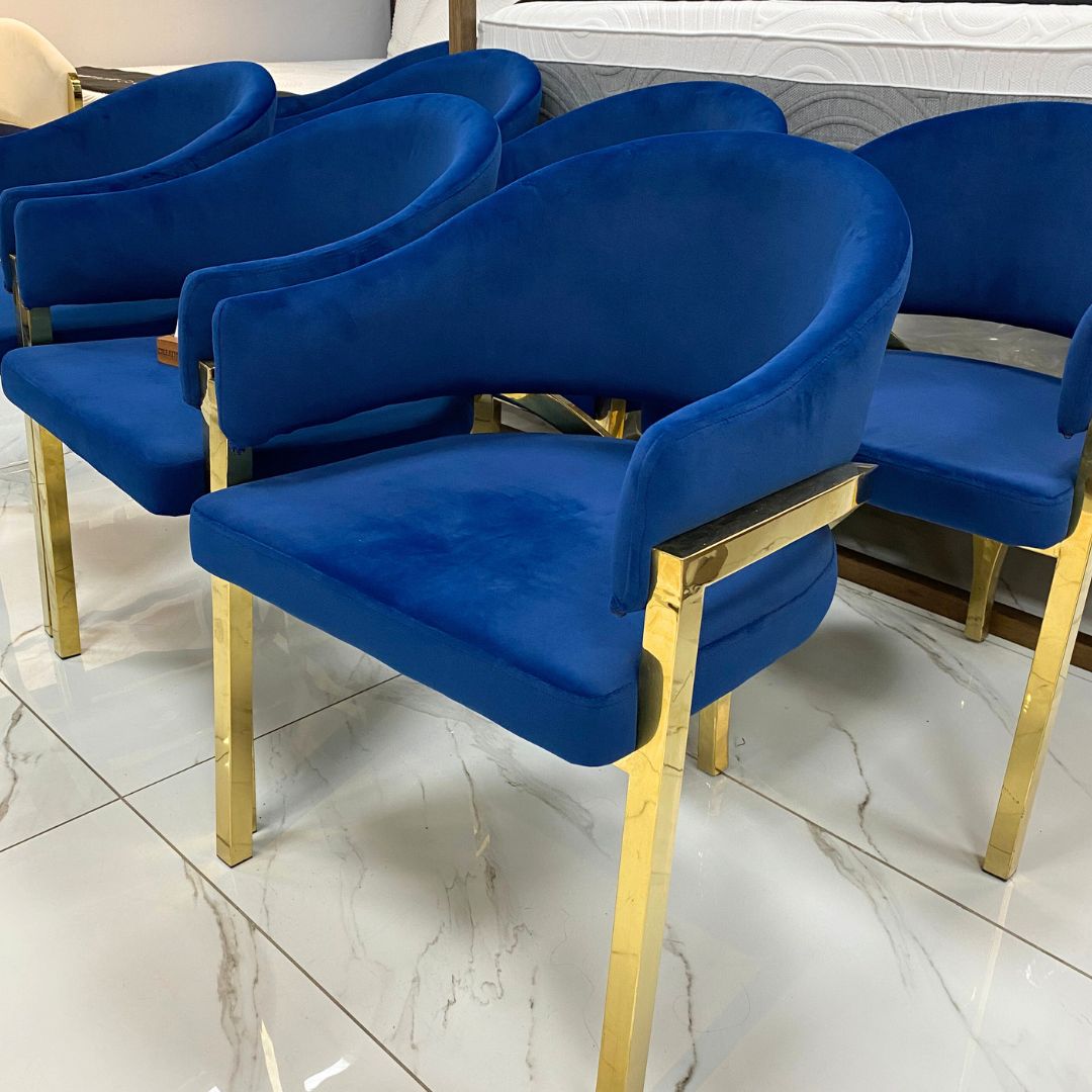 Cleopatra Dining Chair - Stainless Steel Gold - Warehouse Clearance