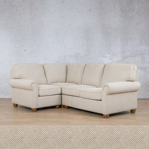 Salisbury Fabric L-Sectional 4 Seater - LHF Fabric Sectional Leather Gallery Dapple 