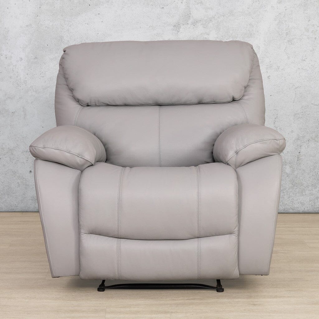 Delta 1 Seater Leather Recliner Leather Recliner Leather Gallery Manatee Grey 