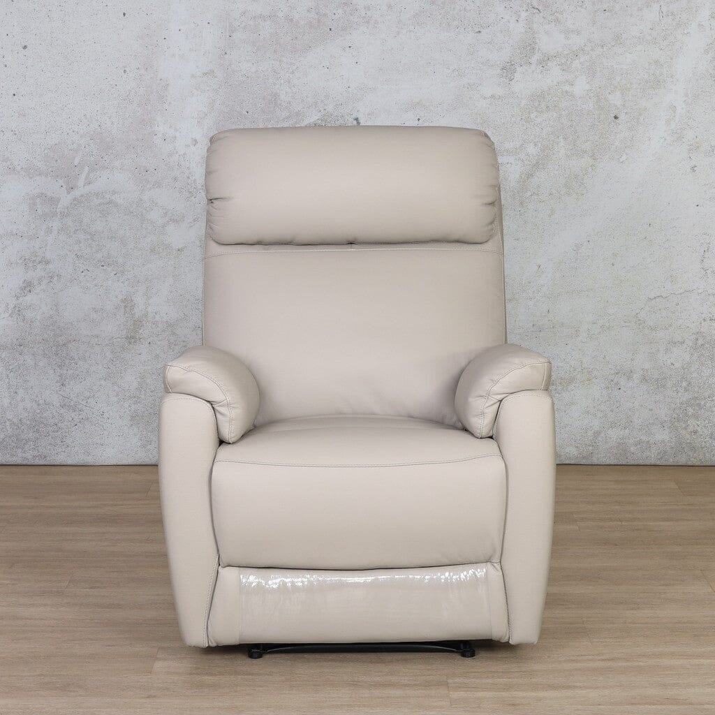 Denver 1 Seater Leather Recliner - Available on Special Order Plan Only Leather Recliner Leather Gallery Grey 