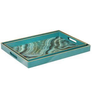 Effra Trays Blue Marbled Look Trays Leather Gallery 