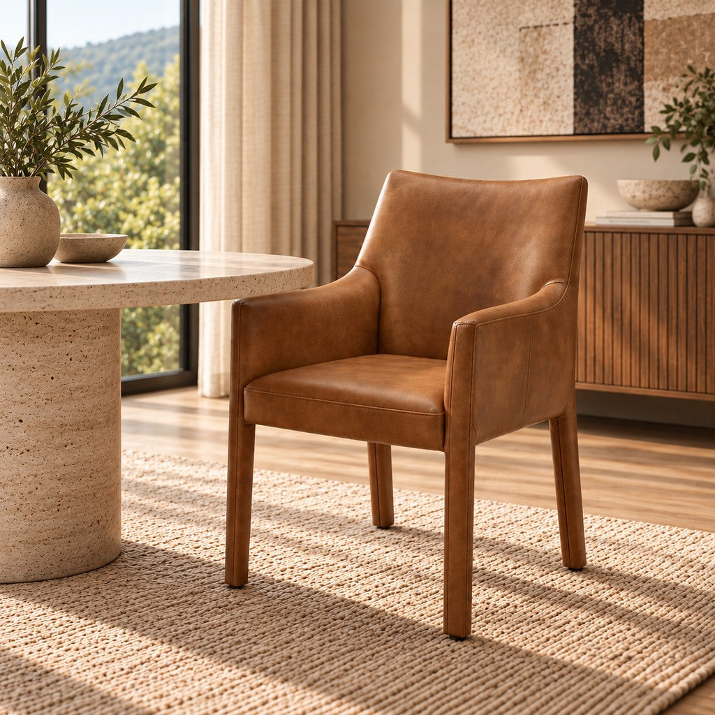 Elio Leather Dining Chair