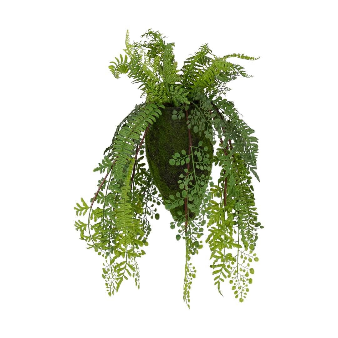 Faux Hanging Fern Plant Decor Leather Gallery 