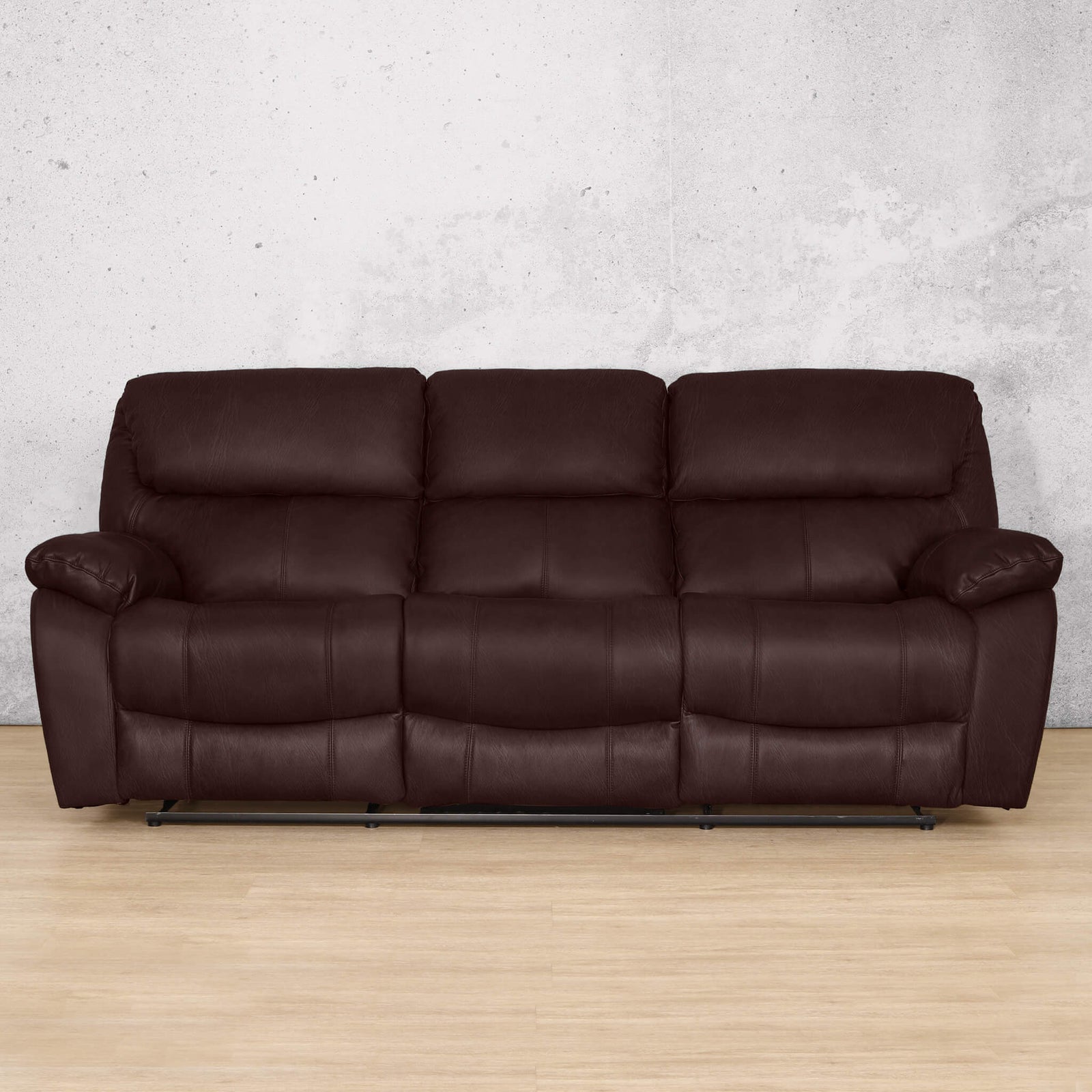 Kuta 3 + 2 + 1 Leather Recliner Suite - Rocker - Rocker / Royal Coffee - Leather Recliner