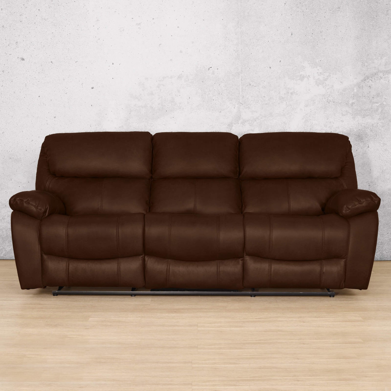 Kuta 3 + 2 + 1 Leather Recliner Suite - Rocker - Rocker / Royal Cognac - Leather Recliner