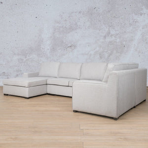 Rome Fabric U-Sofa Chaise Sectional- LHF - Available on Special Order Plan Only Fabric Corner Suite Leather Gallery 