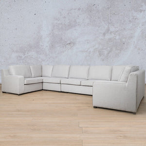 Rome Fabric Modular U-Sofa Sectional - Available on Special Order Plan Only Fabric Corner Suite Leather Gallery 