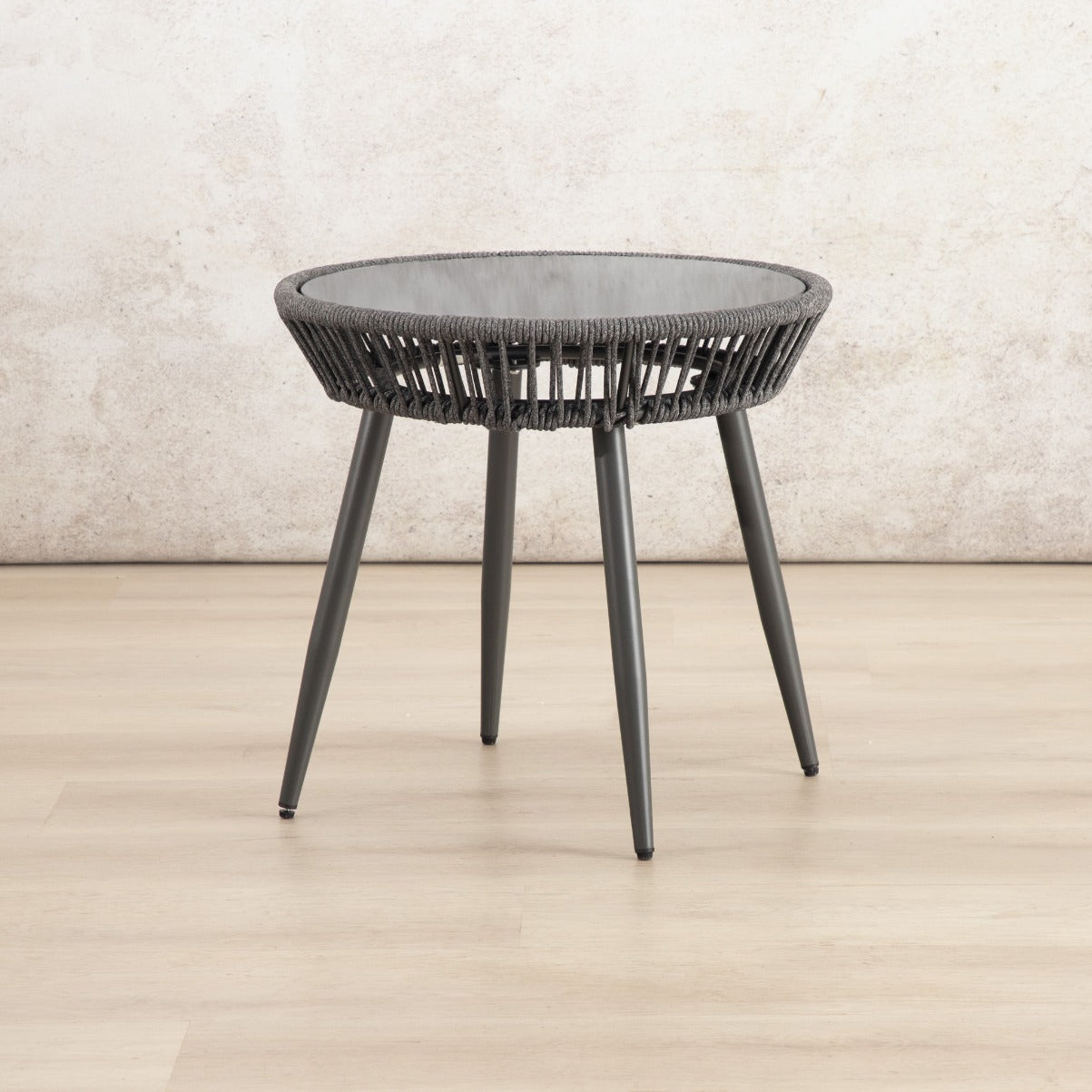 Marlin Patio Chairs and Table, Set of 3 – Black, shown in a modern, minimalist patio space. | Patio chairs and table, patio lounge set, patio furniture, patio chairs, outdoor chairs