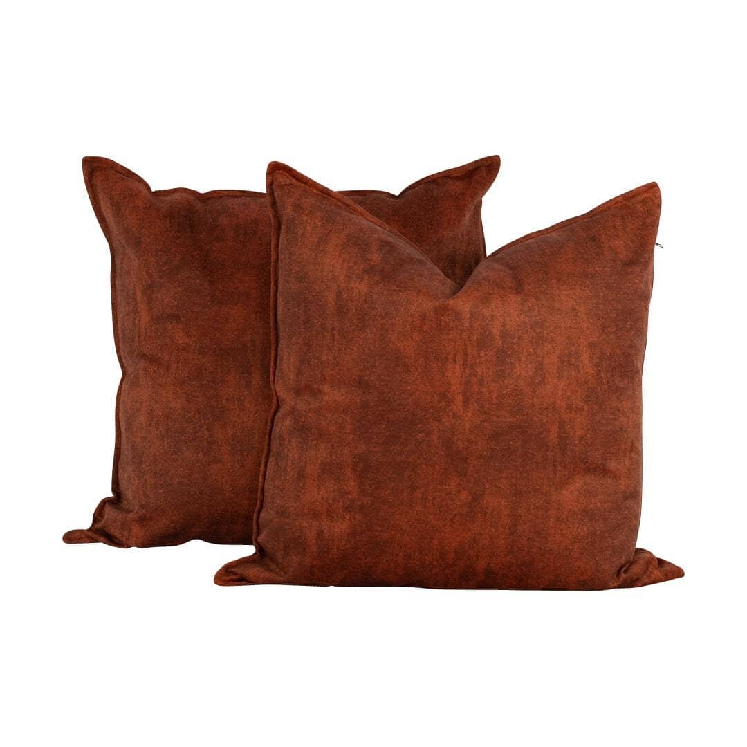 Oriental Rust Cushion Cushion Leather Gallery Rust 59 x 59cm 