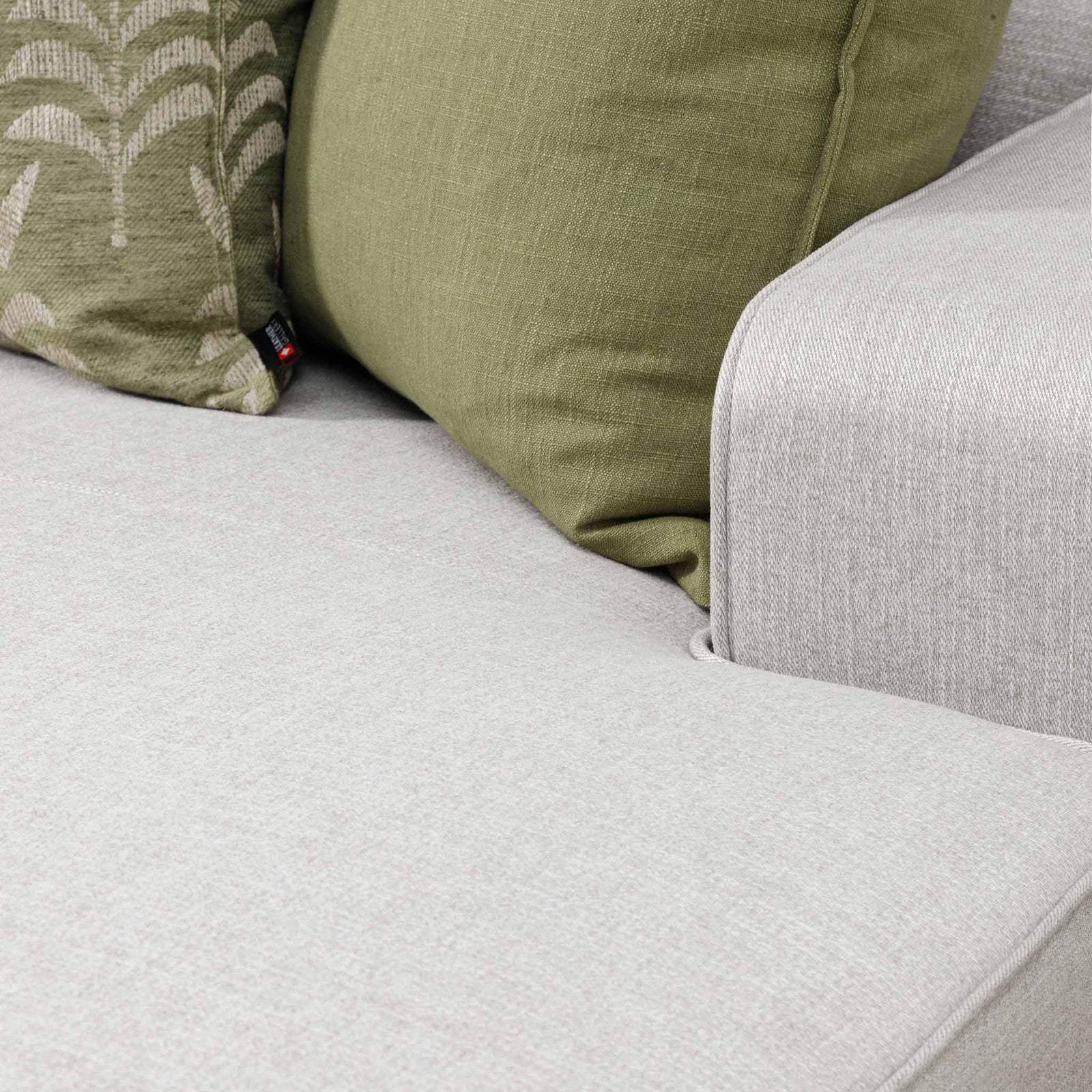 Rome 3 Seater Fabric L Shape Couch - Chaise - RHF Bordeaux Grey