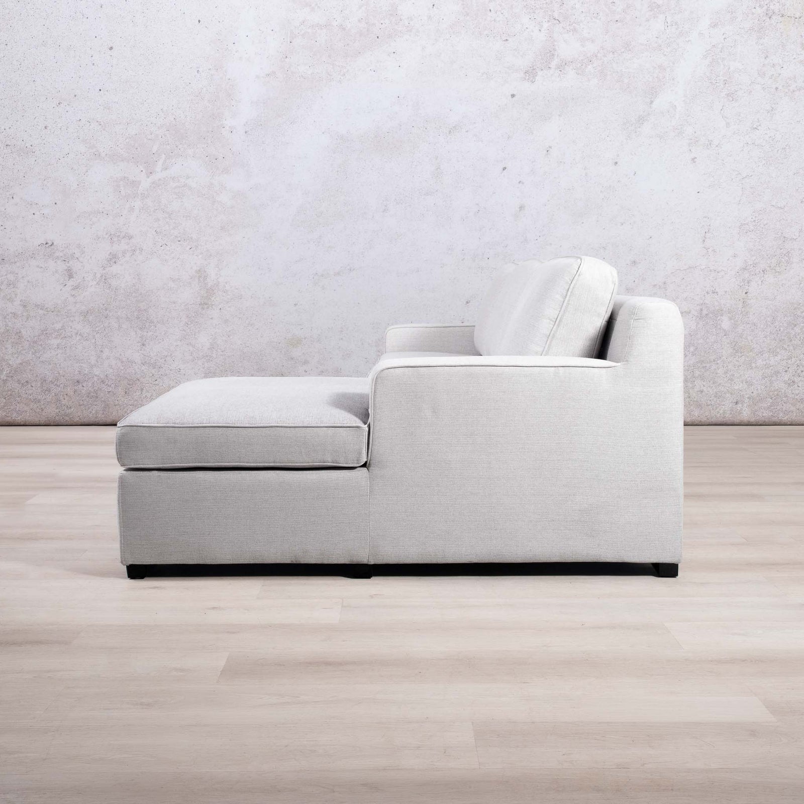 Rome 3 Seater Fabric L Shape Couch - Chaise - RHF Bordeaux Grey