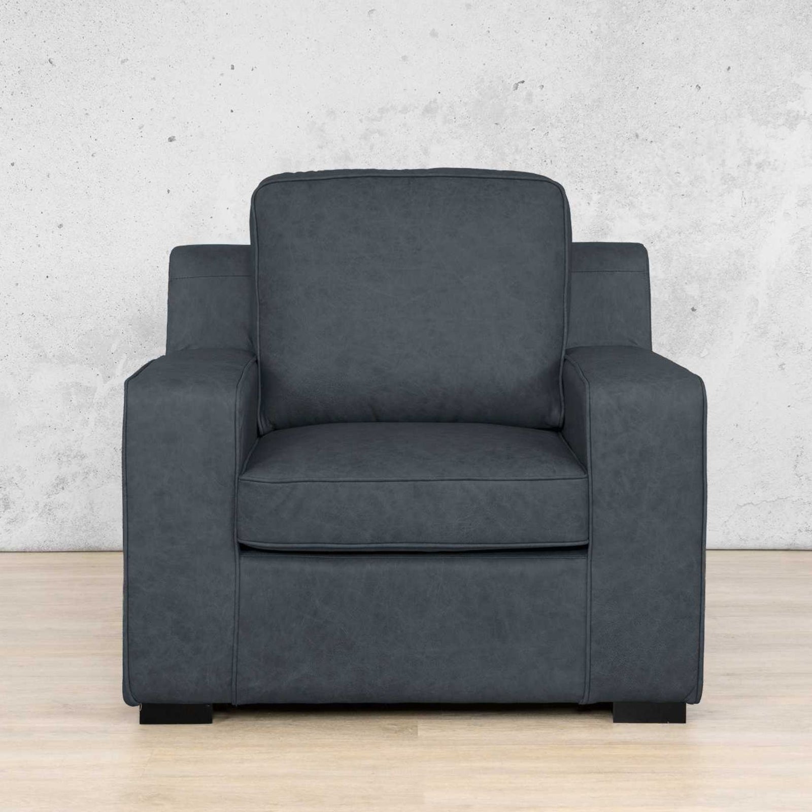 Arizona 1 Seater Leather Sofa Leather Sofa Leather Gallery Bedlam Blue Night