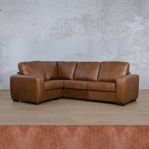 Stanford Leather L-Sectional 4 Seater - LHF Leather Sectional Leather Gallery Royal Saddle 