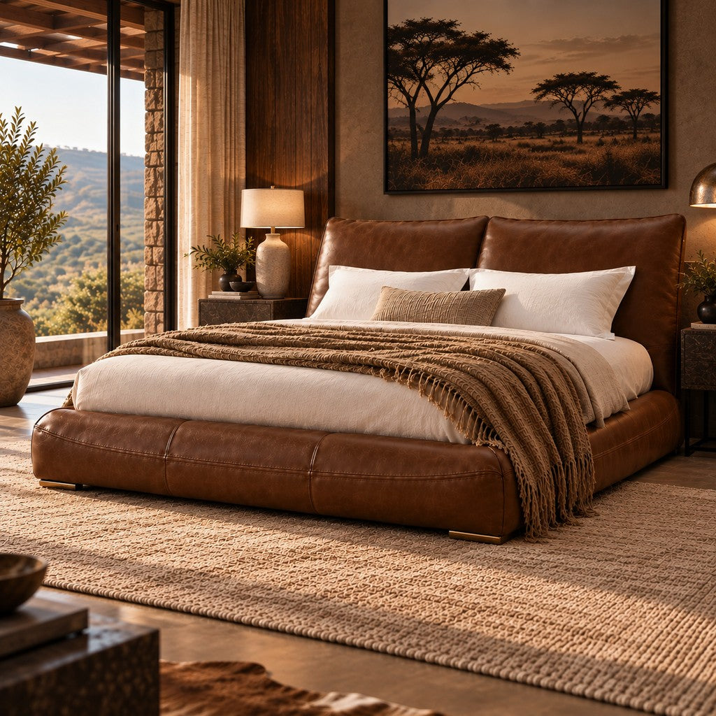 Stattera | Sorano King XL Leather Bed
