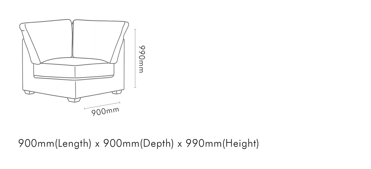 Stanford Leather Corner Module
