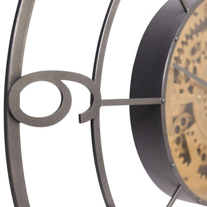 Sumner Industrial Clock Clock Leather Gallery 