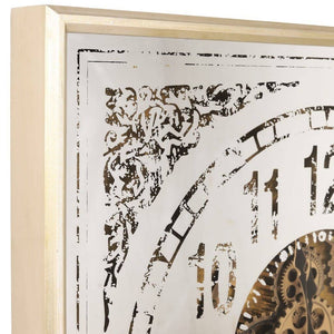 Vintage Gear Clock Clock Leather Gallery 