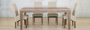 Willow & Windsor 6 Seater Dining Set Dining Table Leather Gallery 