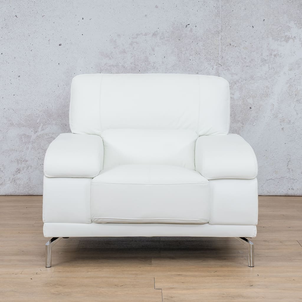 Adaline 1 Seater Leather Sofa Leather Sofa Leather Gallery-white