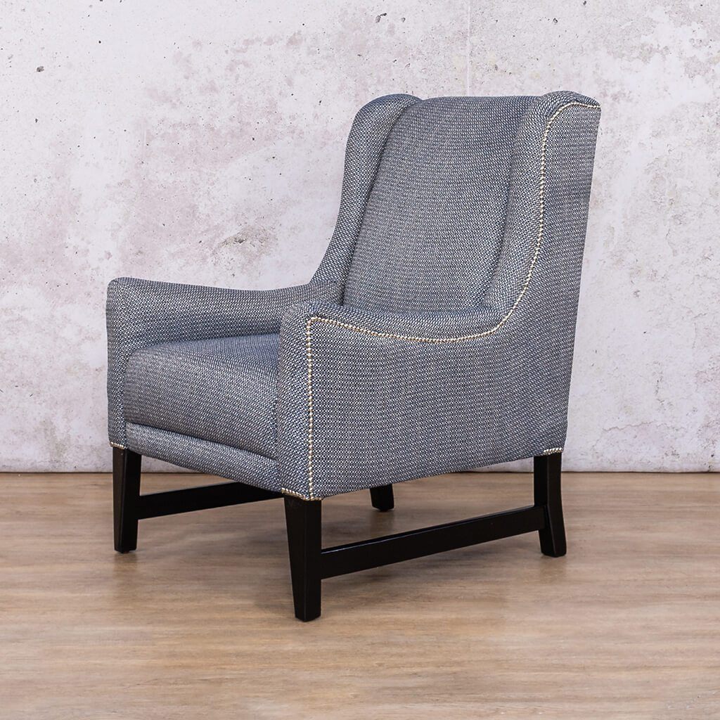 Amelia Fabric Armchair Fabric Armchair Leather Gallery Phantom Blue