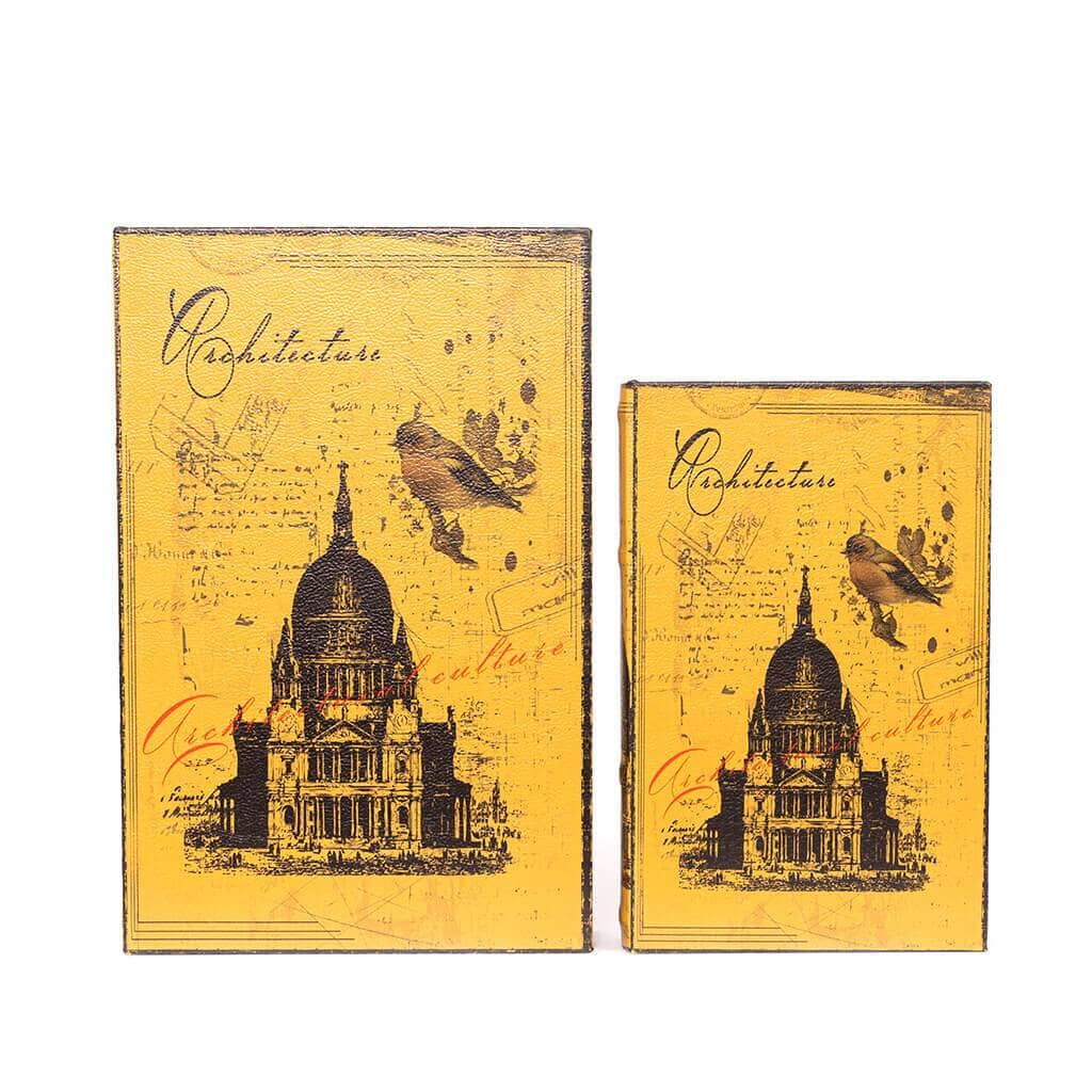 Architectural File Box - Set Of 2 File Box Leather Gallery