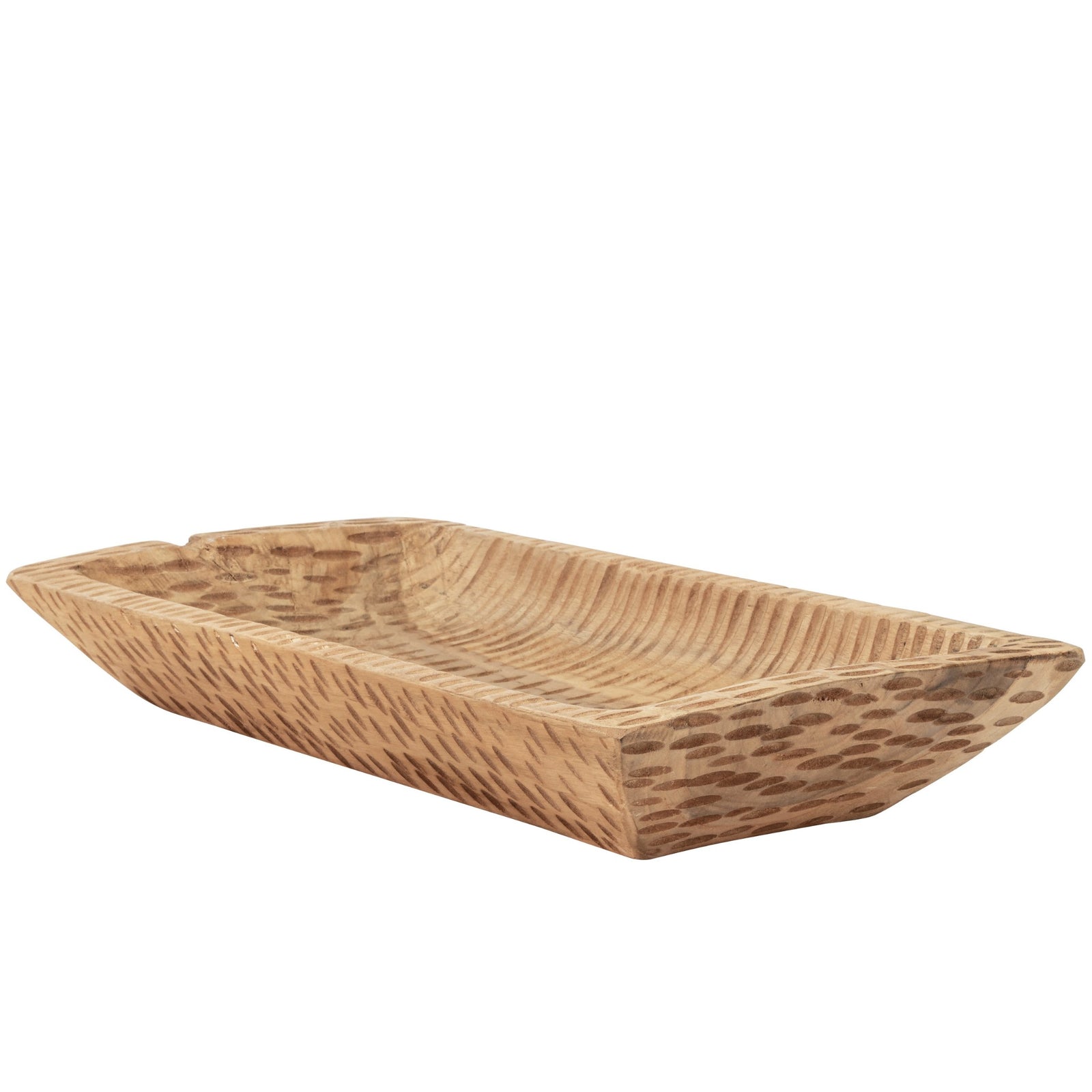 Ari Teak Tray | Leather Gallery Decor