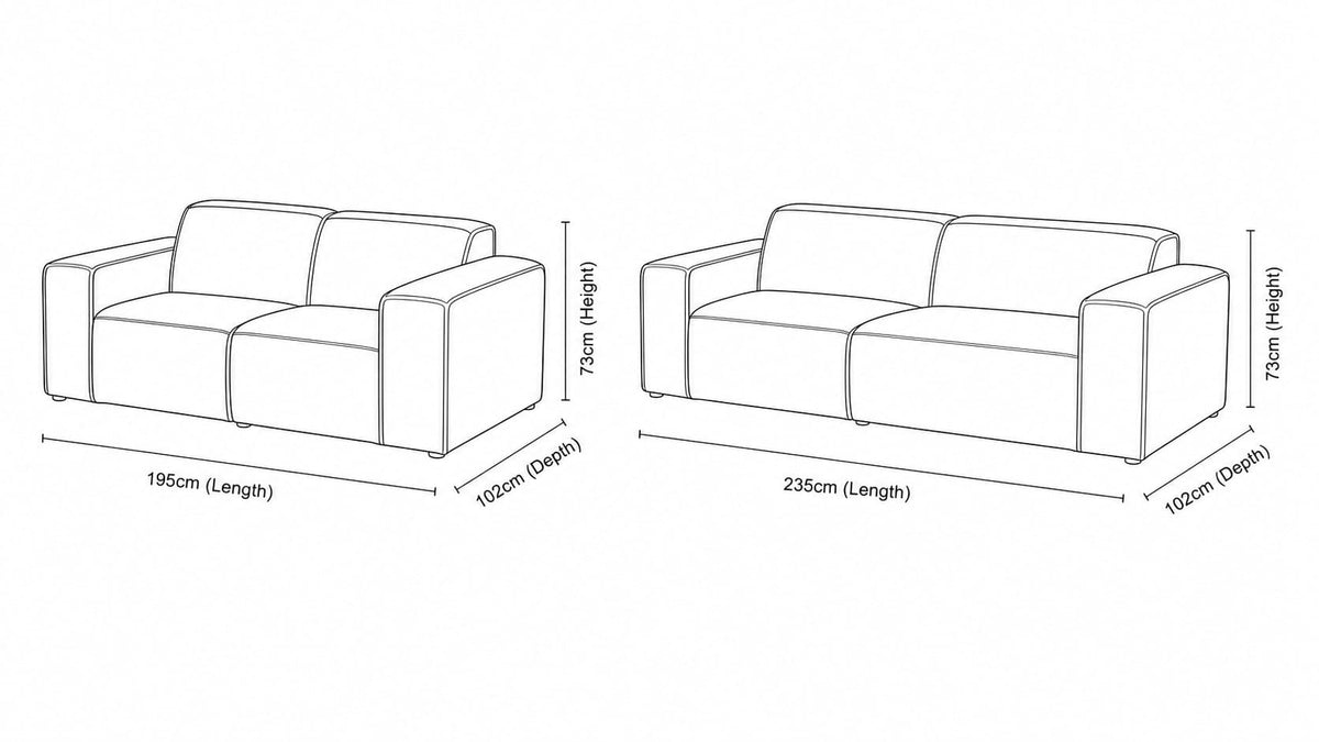 Austin 3+2 Fabric Lounge Suite