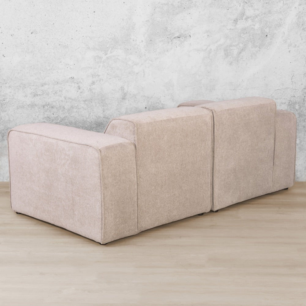 Back view of Austin 2 Seater Fabric Couch - Belle Beige | Fabric Couches, 2 seater couch, luxury couches