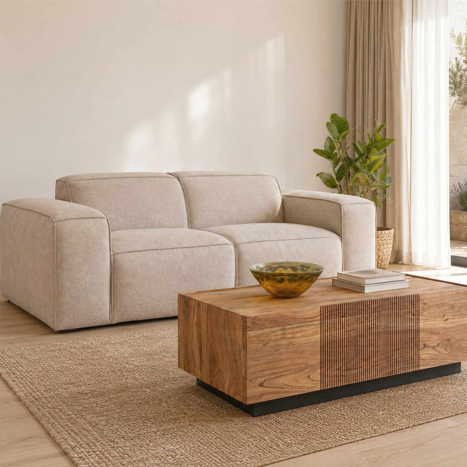Austin 2 Seater Fabric Couch