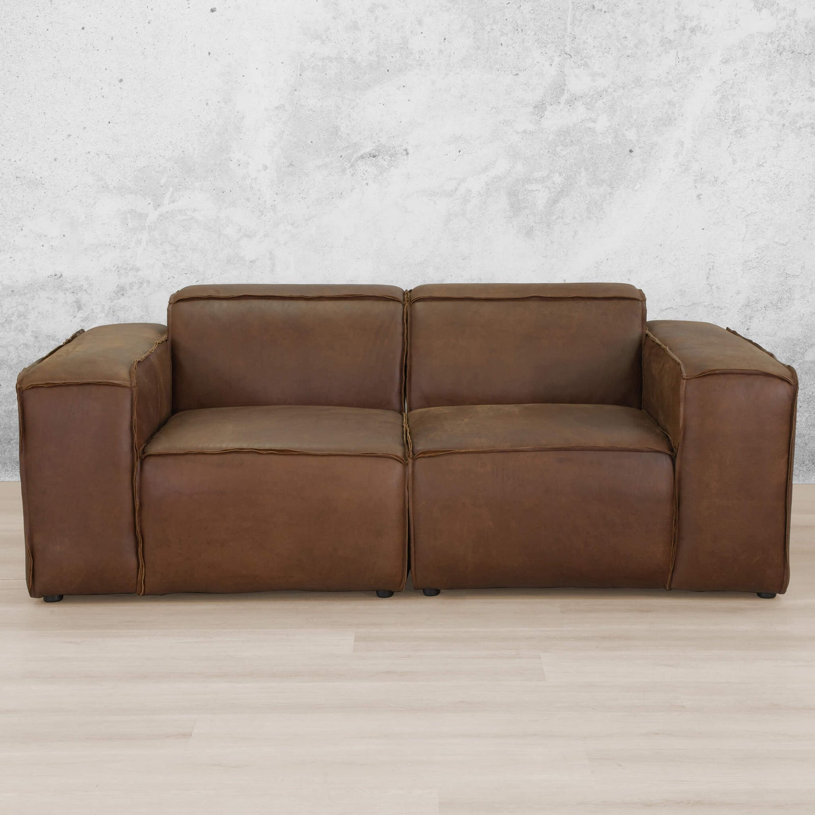 Austin 2 Seater Leather Couch Leather Couches Woodlands Spice