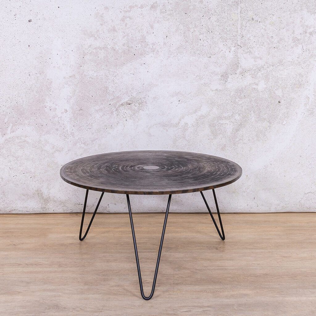 Axel Antique Pewter Coffee Table Coffee Table Leather Gallery