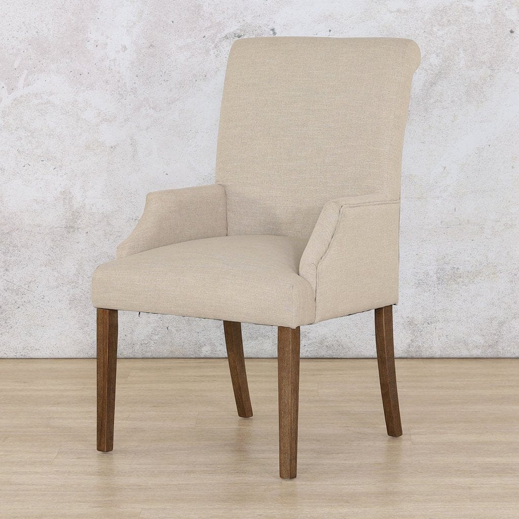 Baron Antique Dark Oak Carver Dining Chair Dining Chair Leather Gallery