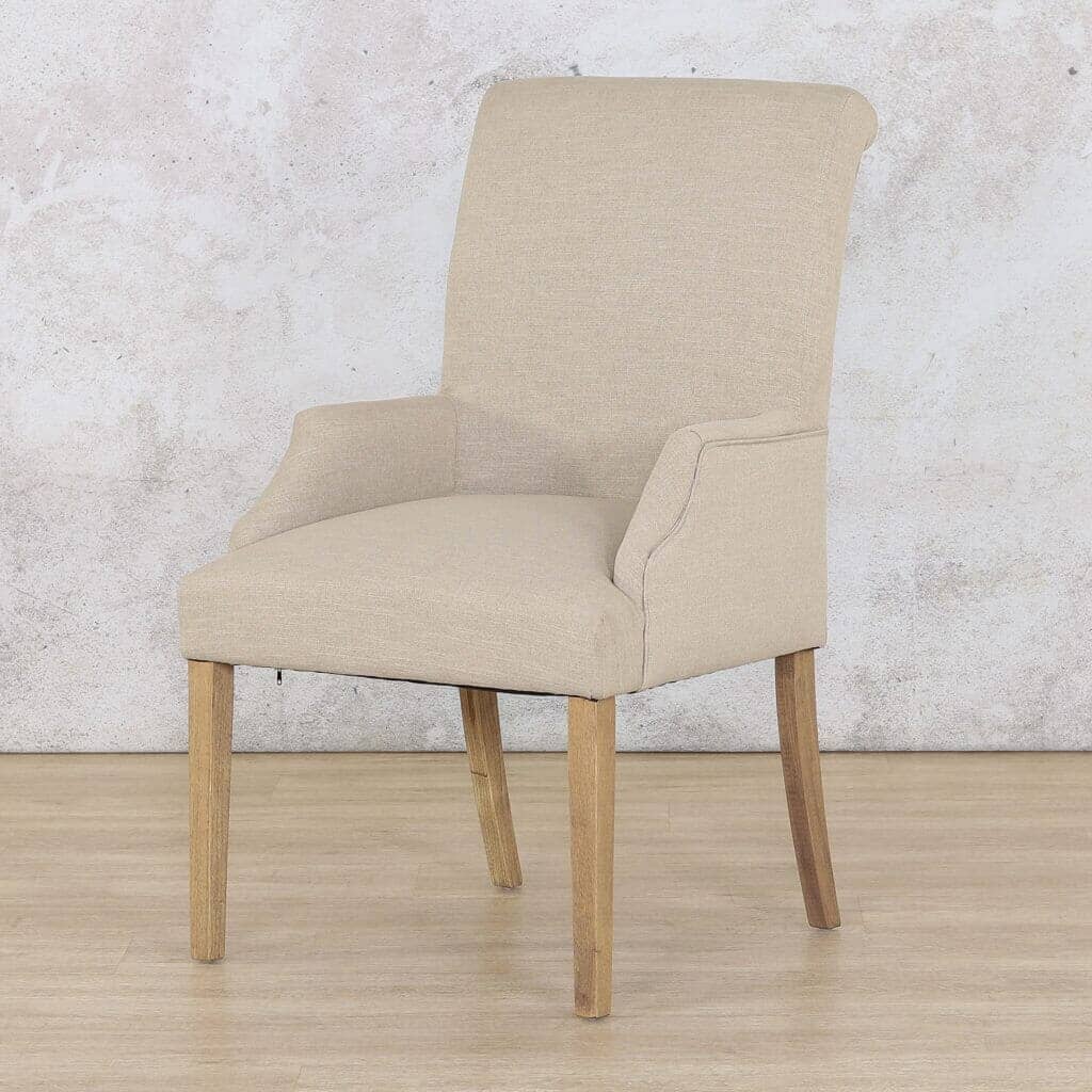 Baron Antique Natural Oak Carver Dining Chair Dining Chair Leather Gallery