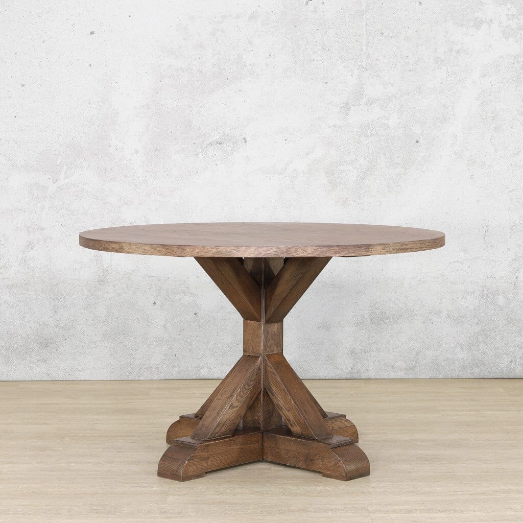 Berkeley wooden dining table 4 seater in Antique Dark Oak, perfect for compact dining spaces.