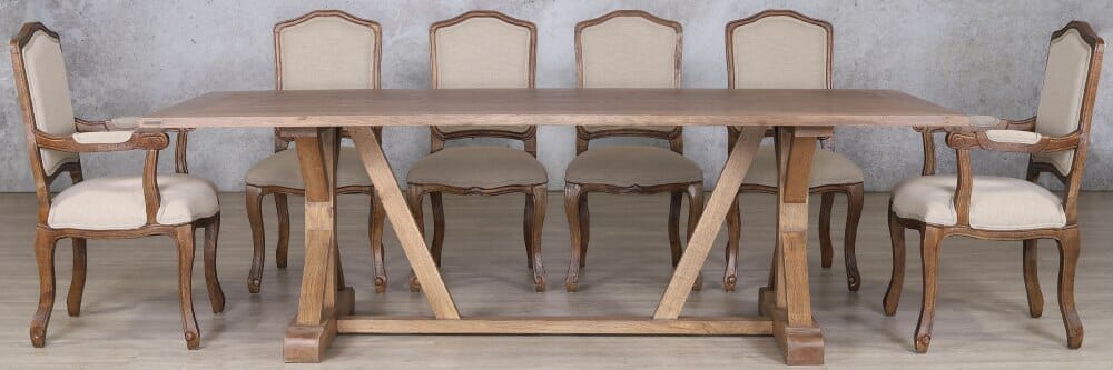 Berkeley Wood Top & Duke 10 Seater Dining Set Dining room set Leather Gallery