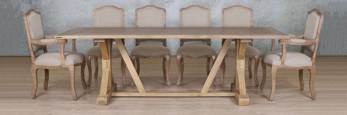 Berkeley Wood Top & Duke 10 Seater Dining Set Dining room set Leather Gallery